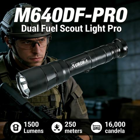 AURORA M640DF Dual Fuel Scout PRO 1500LM from AURORA China flashlight manufacturer