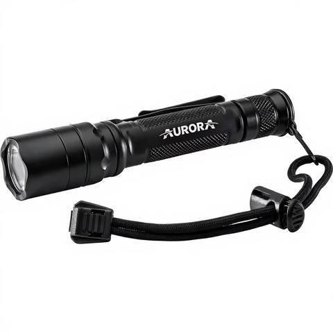 Aurora 2100LM Dual-Switch Rechargeable LED Flashlight IP67 from AURORA China flashlight manufacturer