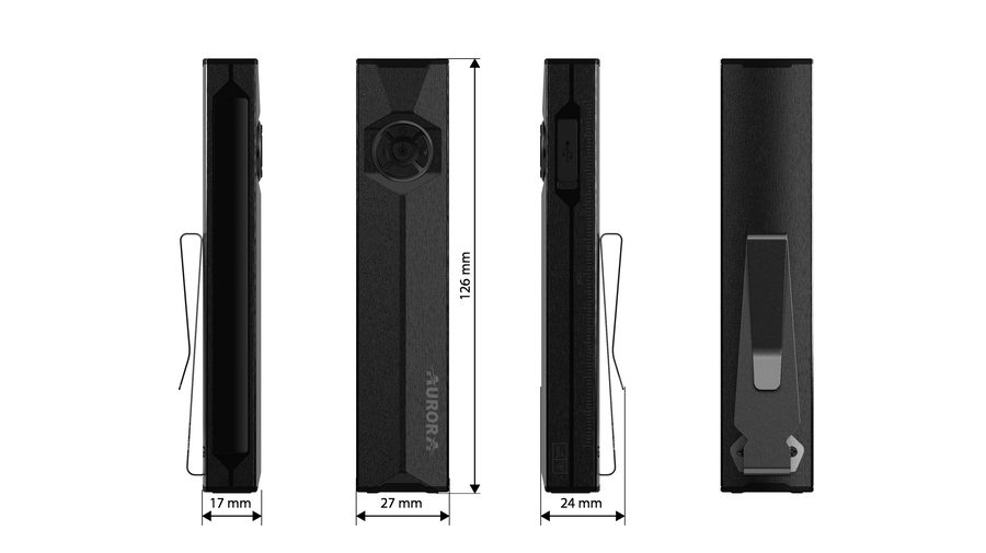 AURORA E3B High-Performance EDC Flashlight view 7