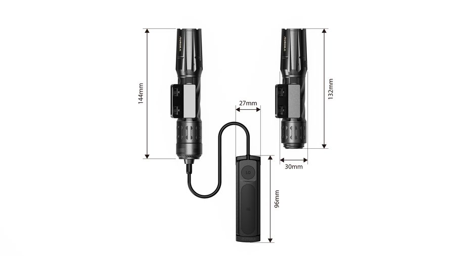 AURORA G2A 2250LM Tactical Hunting Flashlight 600m IPX8 Rechargeable view 5