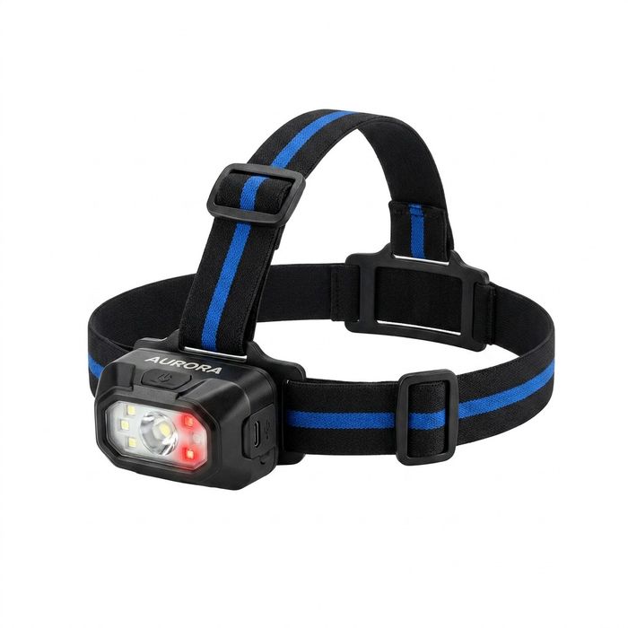 AURORA S5 625LM SAR Rechargeable Headlamp IPX4 Red Light USB-C Multi-Beam from AURORA China flashlight manufacturer