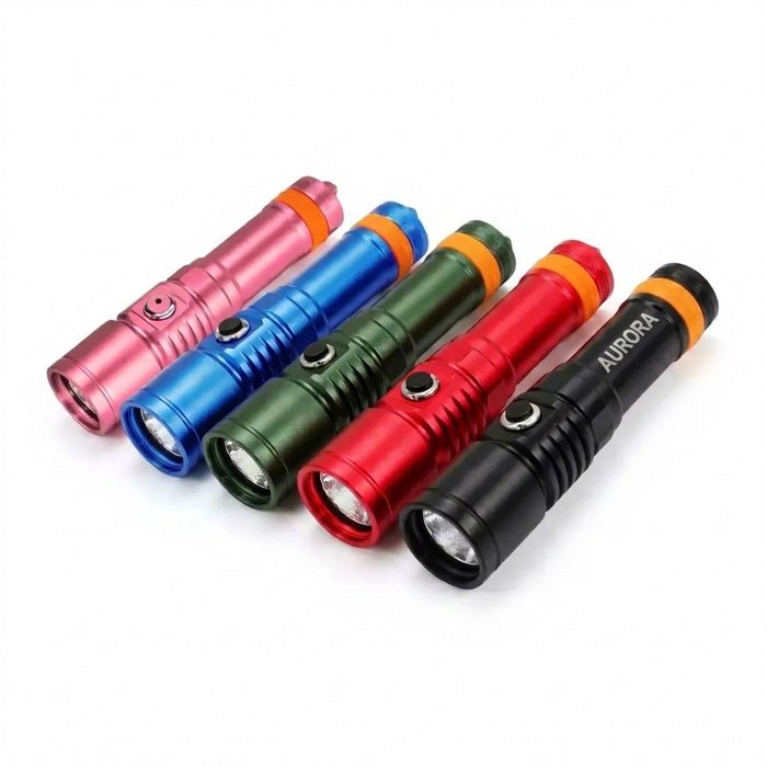 AURORA M1 3000LM Professional Scuba Dive Light 150m Depth IP68 Narrow Beam from AURORA China flashlight manufacturer
