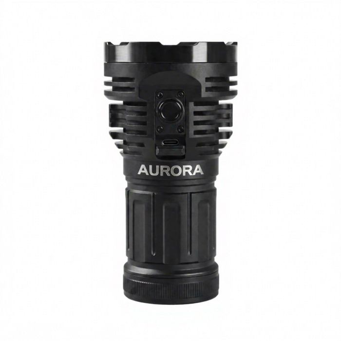 AURORA S2 45000LM Ultra-High SAR Searchlight 800m 8×LED USB-C Power Bank from AURORA China flashlight manufacturer