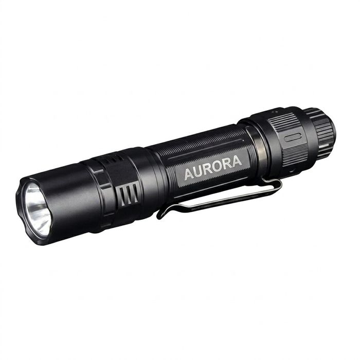 AURORA T6 3000LM High-Output Tactical Flashlight 21700 USB-C IP68 Dual Switch from AURORA China flashlight manufacturer
